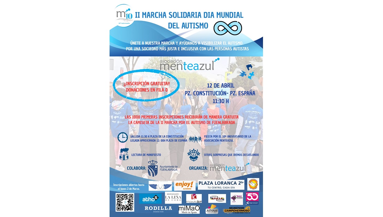 II MARCHA POR EL AUTISMO MENTEAZUL